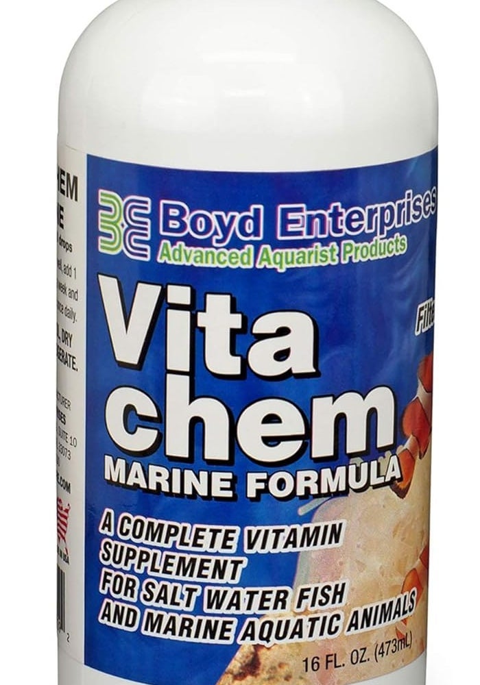 Boyd Enterprises Marine Vitachem for Aquarium - Complete Vitamin Supplement for Saltwater Fish and Marine Aquatic Animals, 16 Ounces - Image 1